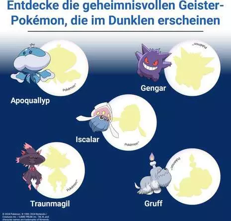 Pokémon Labyrinth Glow in the Dark - Spiel ab 7 Jahren