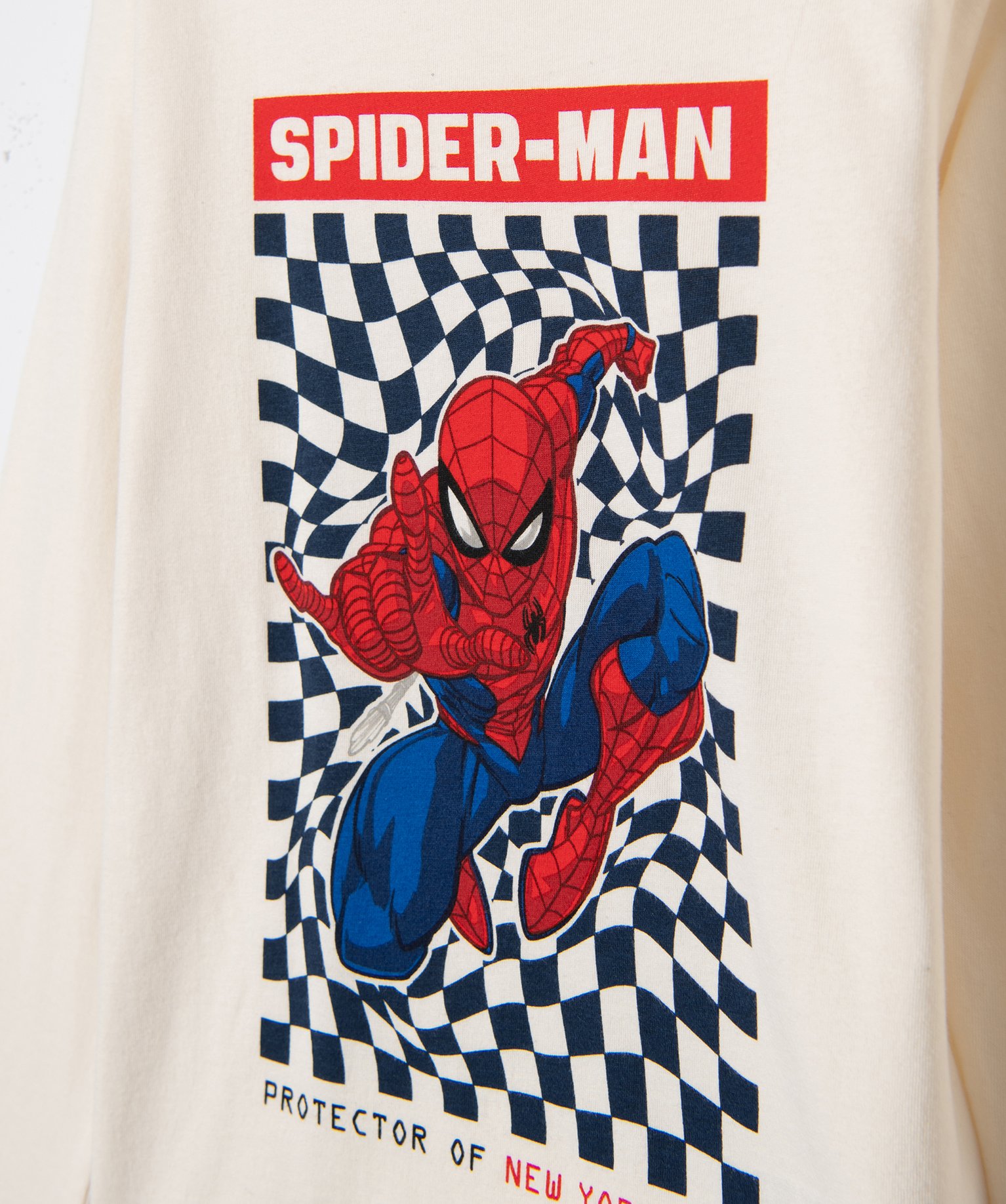 Tee-shirt Garçon à manches longues à motif Spiderman - Ma... ecru | GEMO