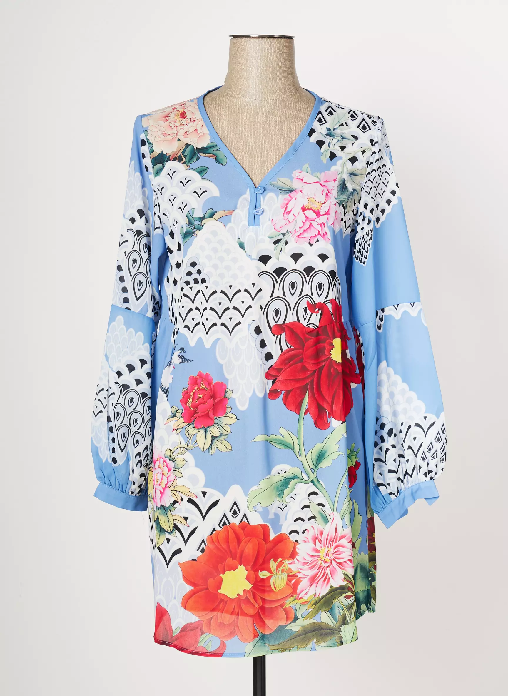 Multiples Robes Courtes Femme couleur bleu