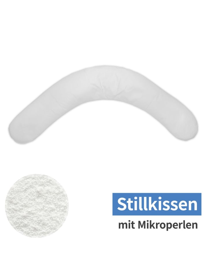 Theraline Stillkissen Das Komfort - Mikroperlen-Füllung 180 cm in weiss günstig kaufen onesize