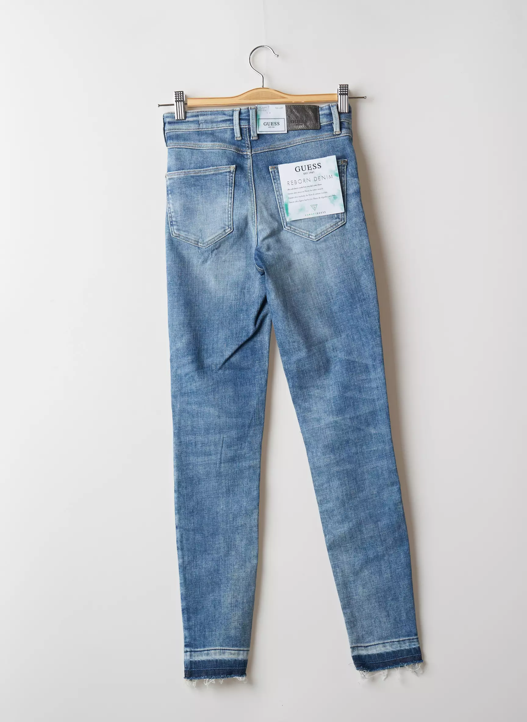 Guess Jeans Skinny Femme couleur bleu