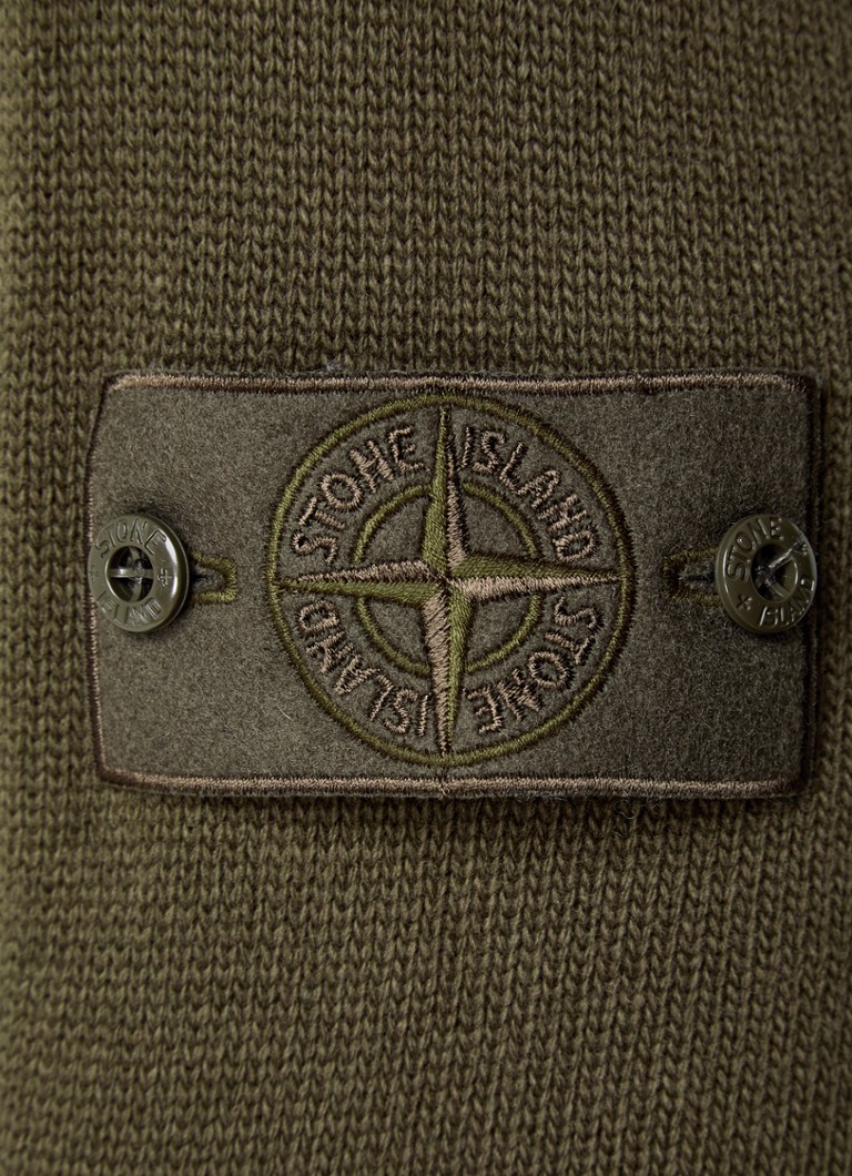 Stone Island 527FA Fine-knit pullover with logo