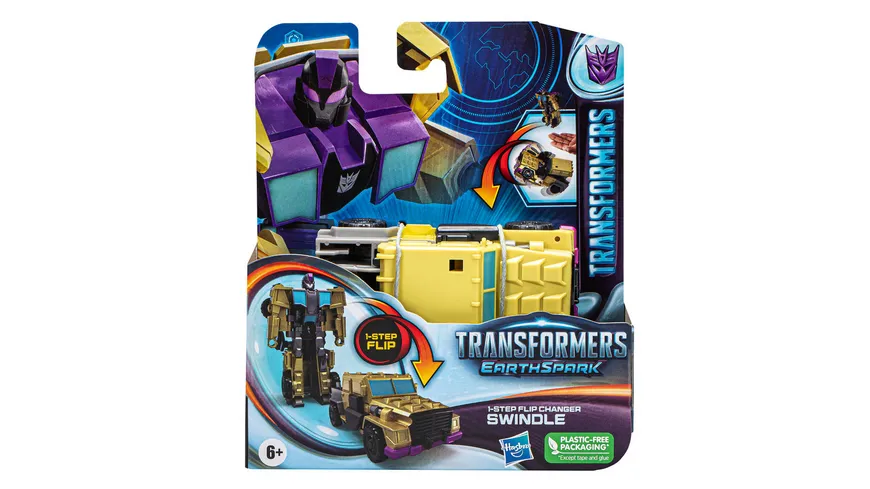Hasbro - Transformers EarthSpark 1-Step Flip Changer, 1 Stück, sortiert