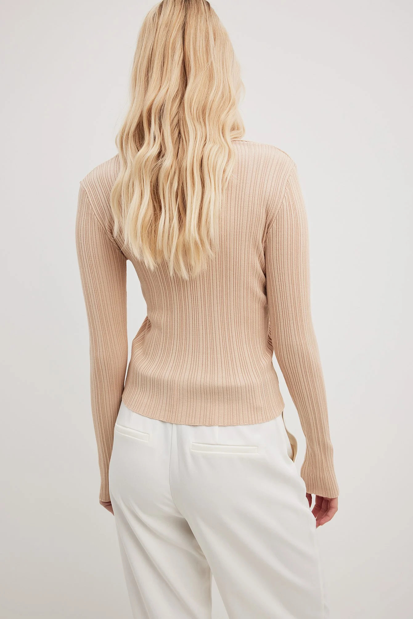 Feingestricktes Langarmshirt