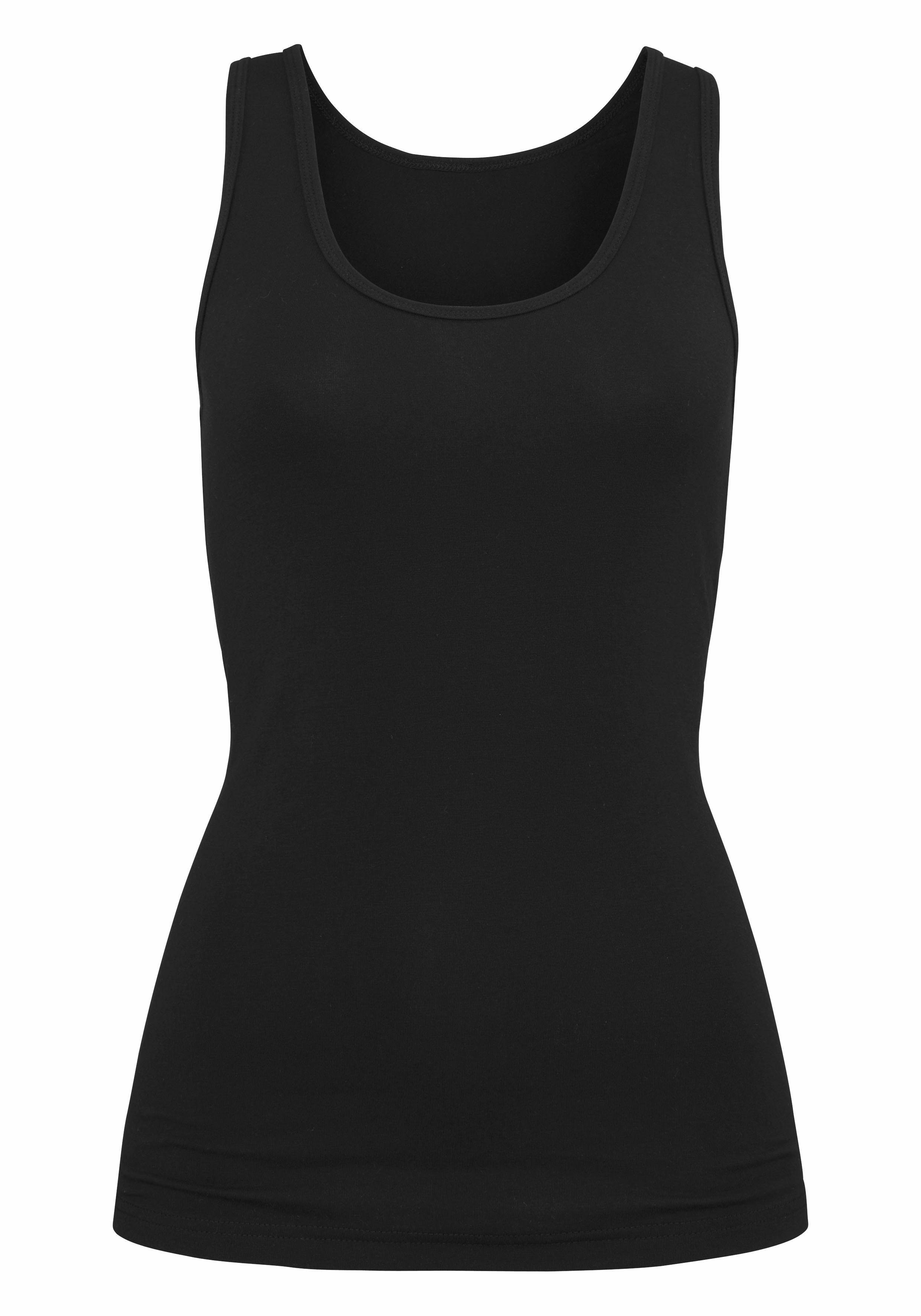 H.I.S Unterhemd (2er-Pack) aus elastischer Baumwoll-Qualität, Tanktop, Unterziehshirt