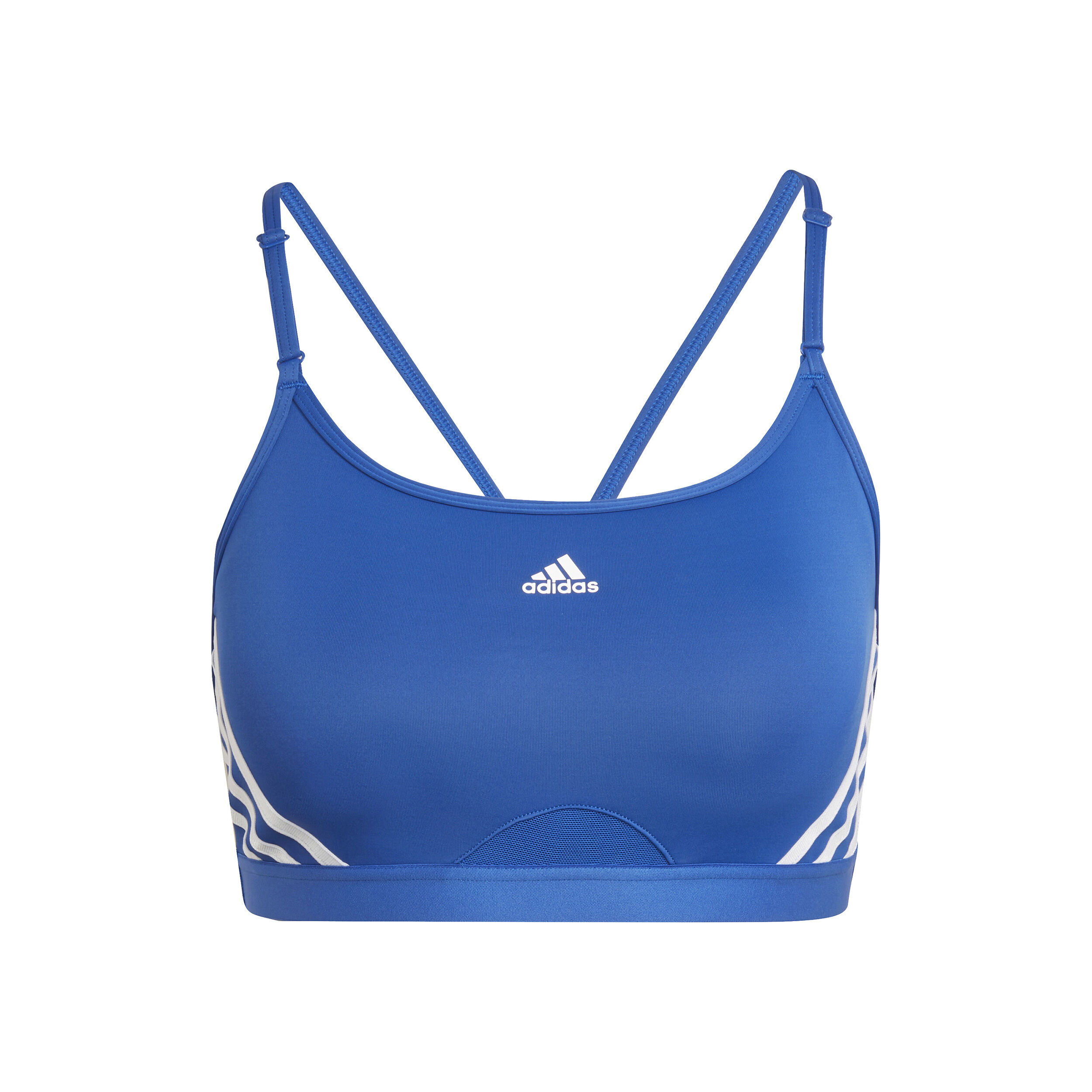 Aeroreact Low-Support 3 Stripes Sport-BH Damen - Blau