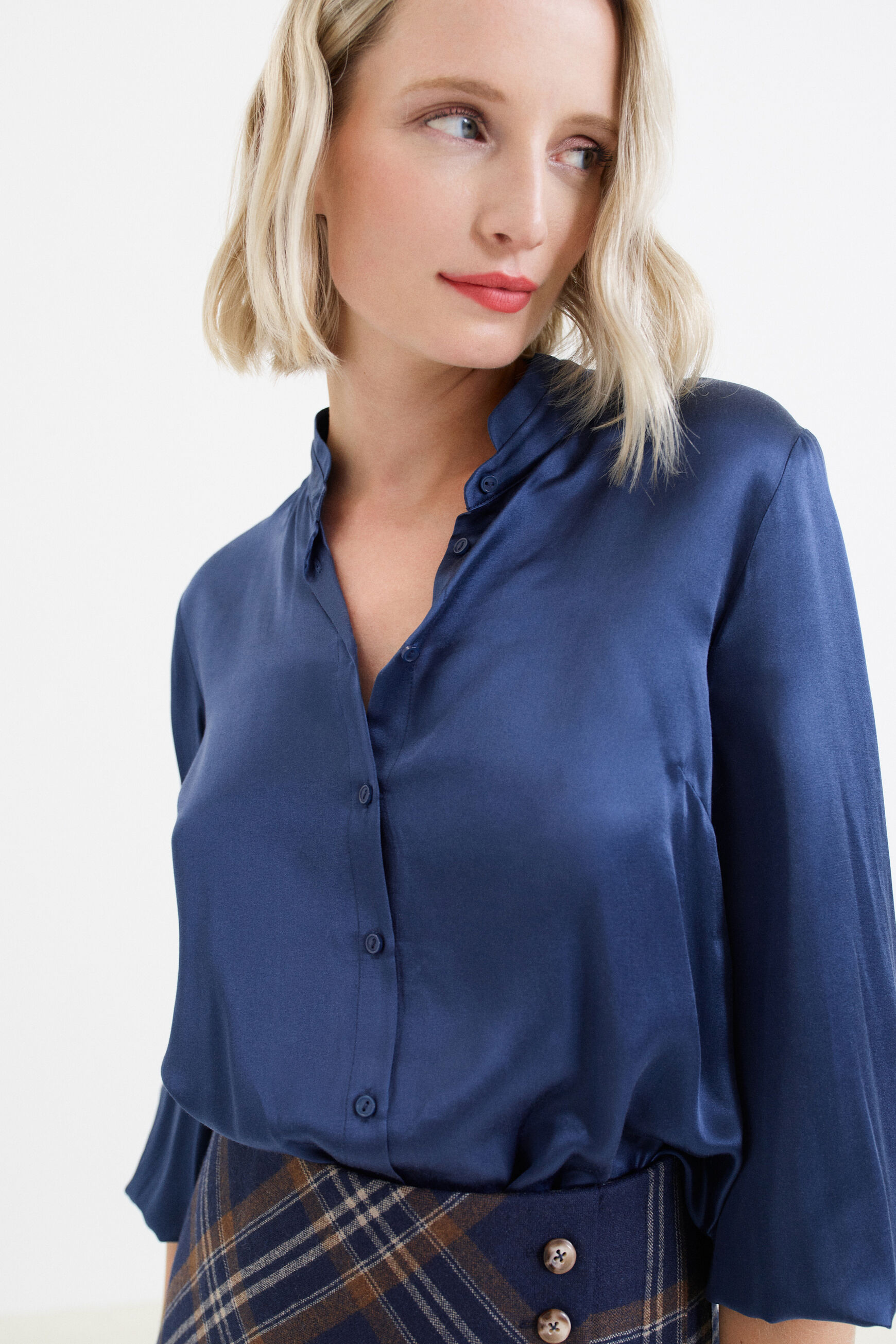 chemise florina bleu femme