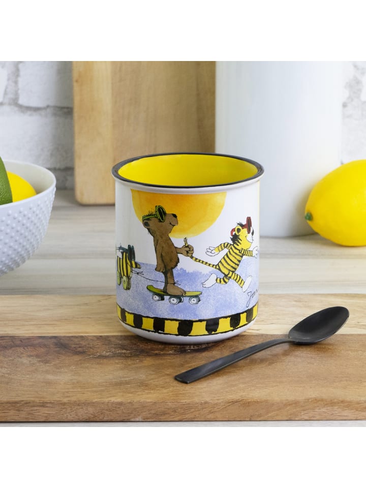 Geda Labels Tasse Janosch Fandom Emaille-Optik  in Gelb - 400ml günstig kaufen onesize