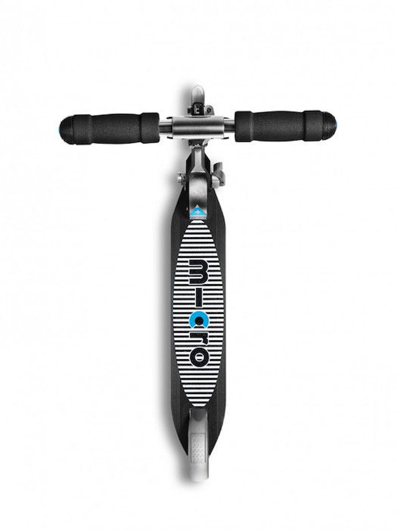 Trottinette 2 roues pliable Enfant – Micro Sprite Noir Grip Rayé noir