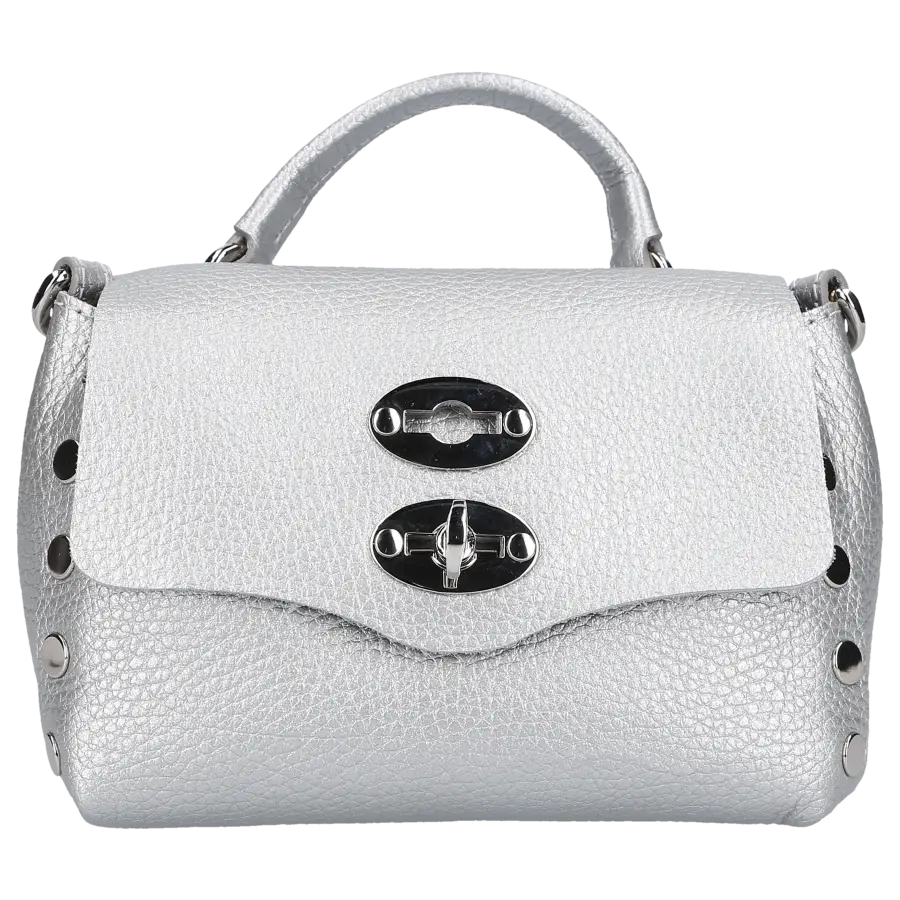 Zanellato - Handtasche POSTINA Kalbsleder - silber