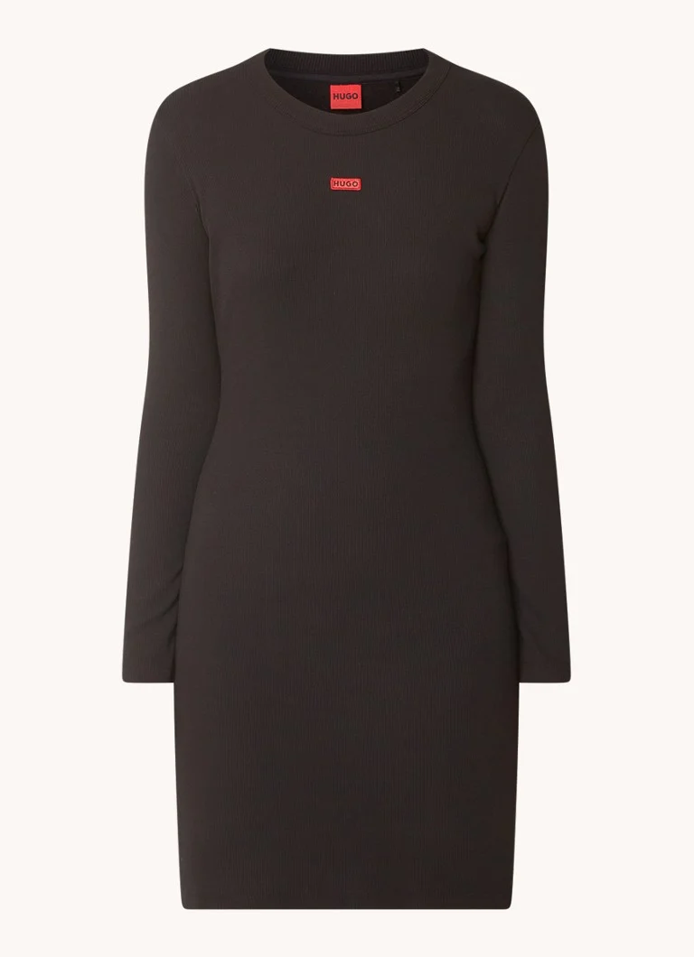 Robe courte Nemalia HUGO BOSS avec logo et stretch