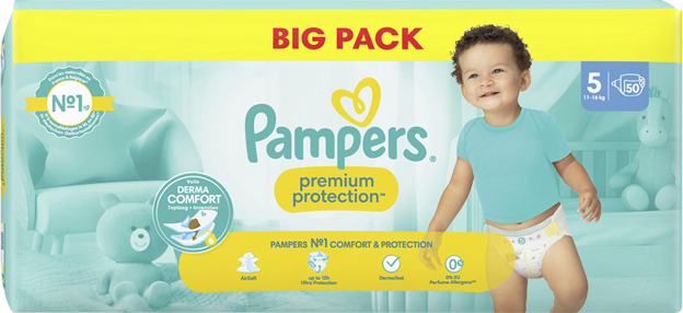 Pampers Premium Protection Gr. 5 Junior 11-16 Kg Big Pack