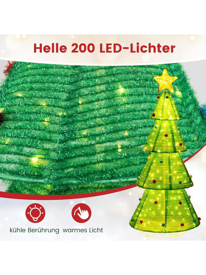 COSTWAY 190cm LED Weihnachtsbaum künstlich in Grün günstig kaufen onesize