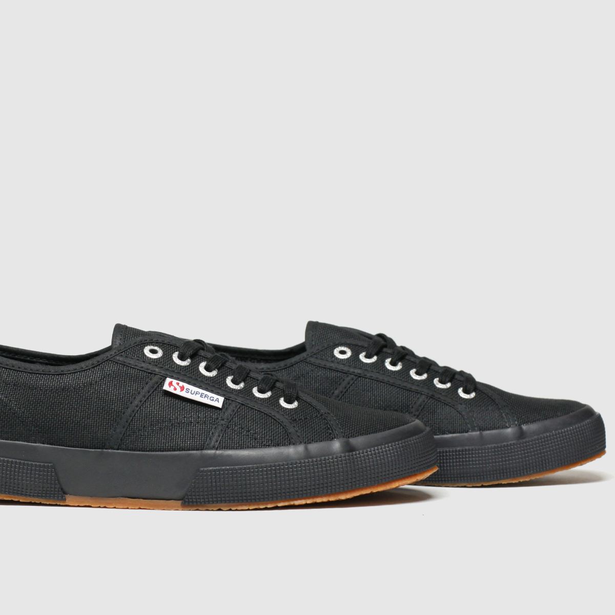 Superga – 2750 Cotu – Svarta klassiska sneakers