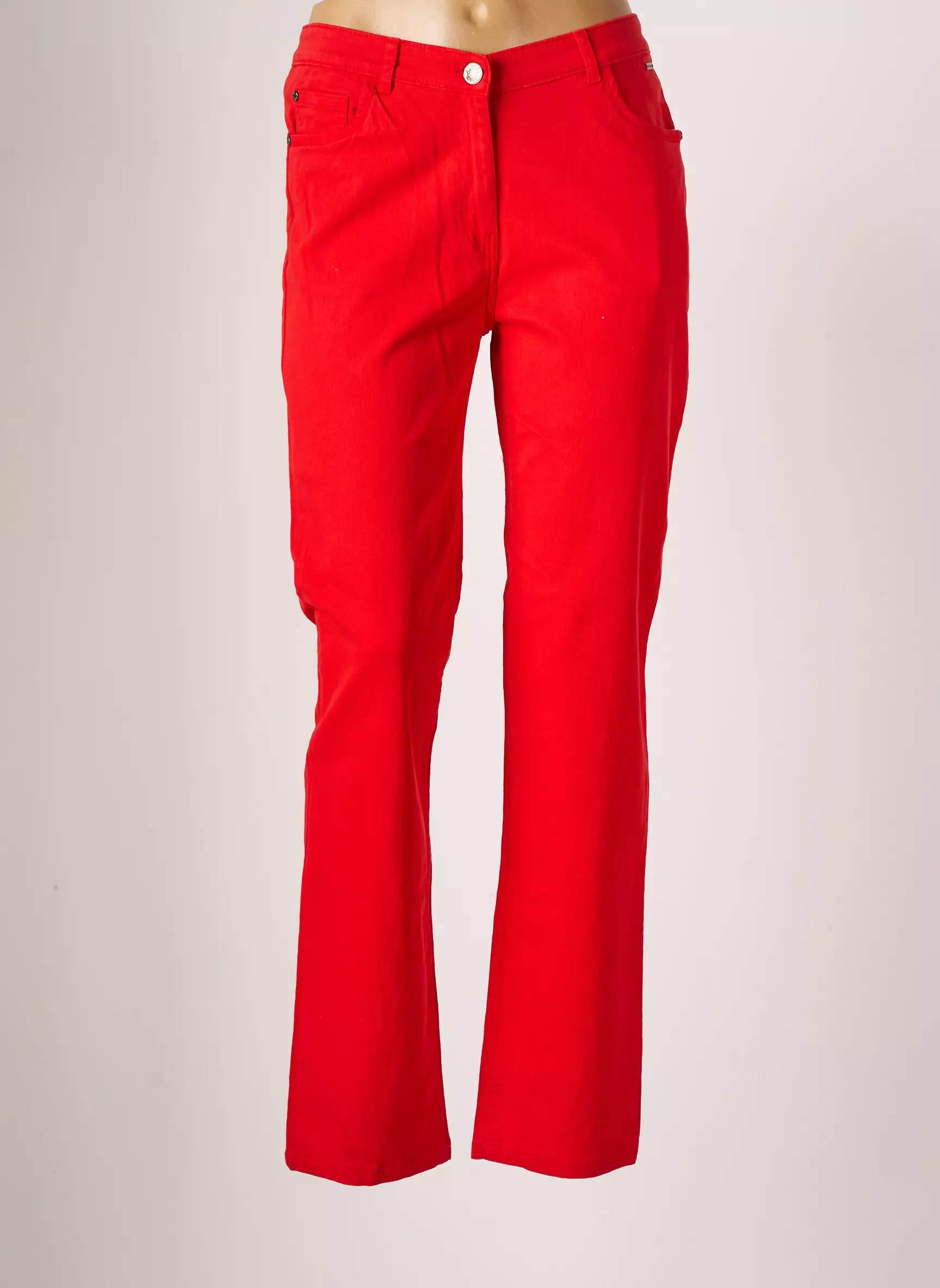 Agathe   Louise Pantalons Slim Femme couleur rouge