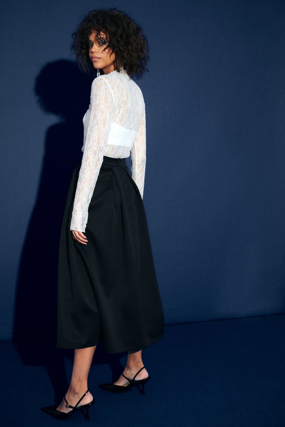 Satin skirt