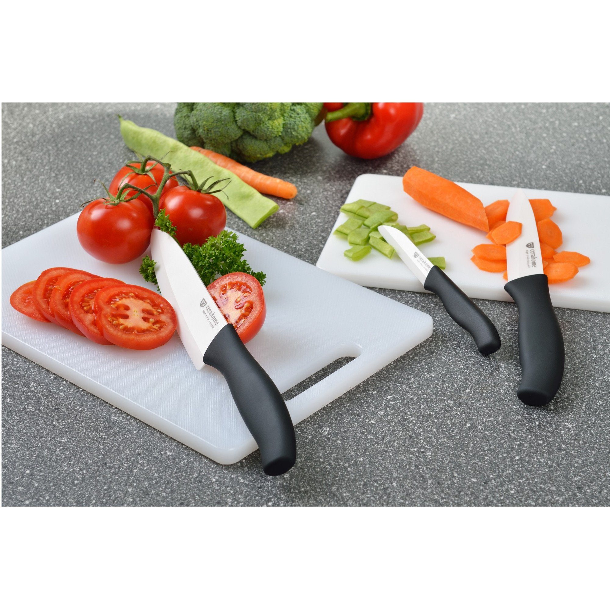 GRÄWE Allzweckmesser GRÄWE Keramik-Messerset 3-teilig