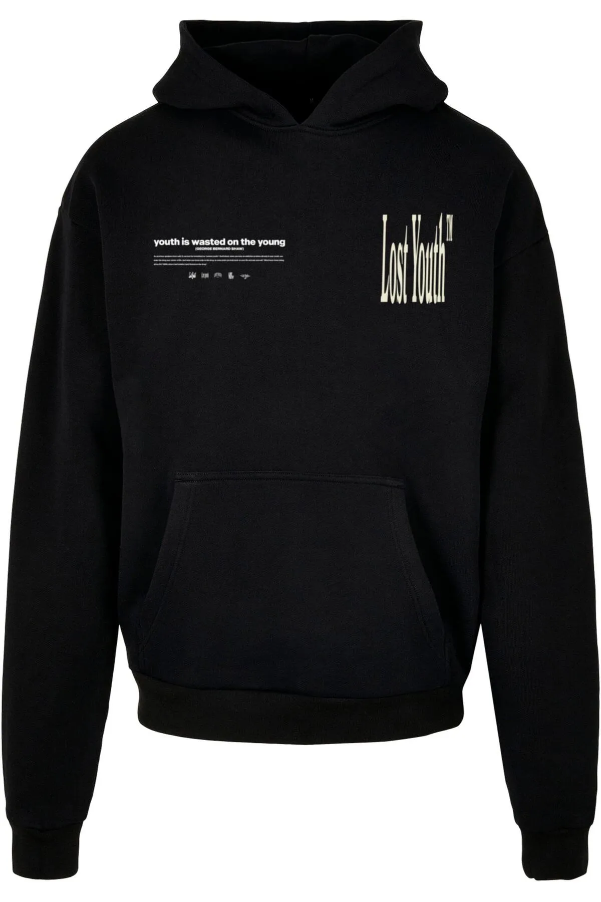 Lost Youth  Sweatshirt - Schwarz - Oversized