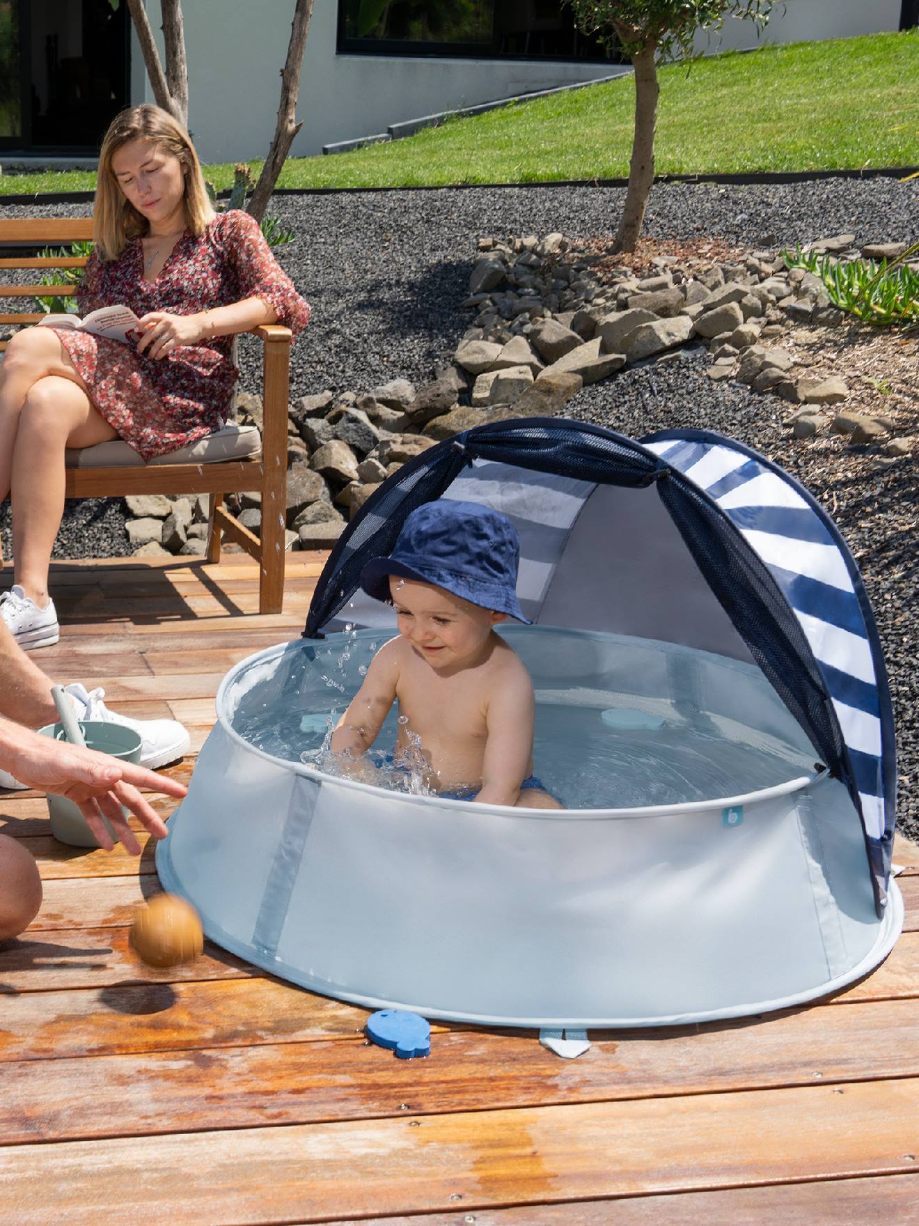 Babymoov Strandmuschel mit UV-Schutz UPF 50+, Pop-up BABYMOOV - blau