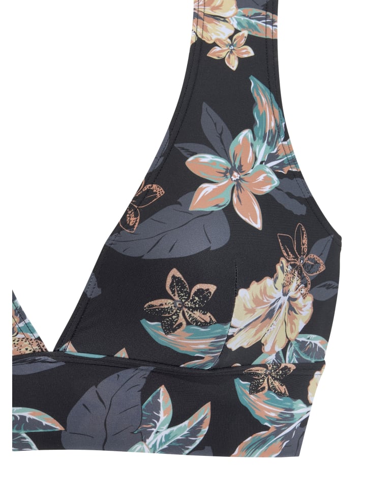 Venice Beach Triangel-Bikini-Top in schwarz-bedruckt günstig kaufen