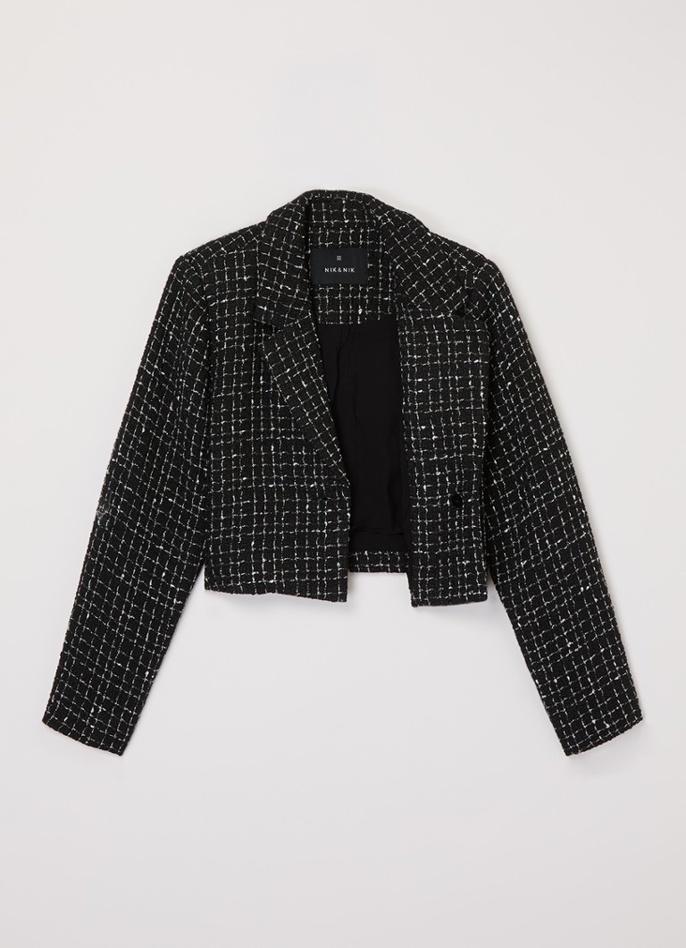 Blazer NIK&NIK Tasmin com efeito tweed