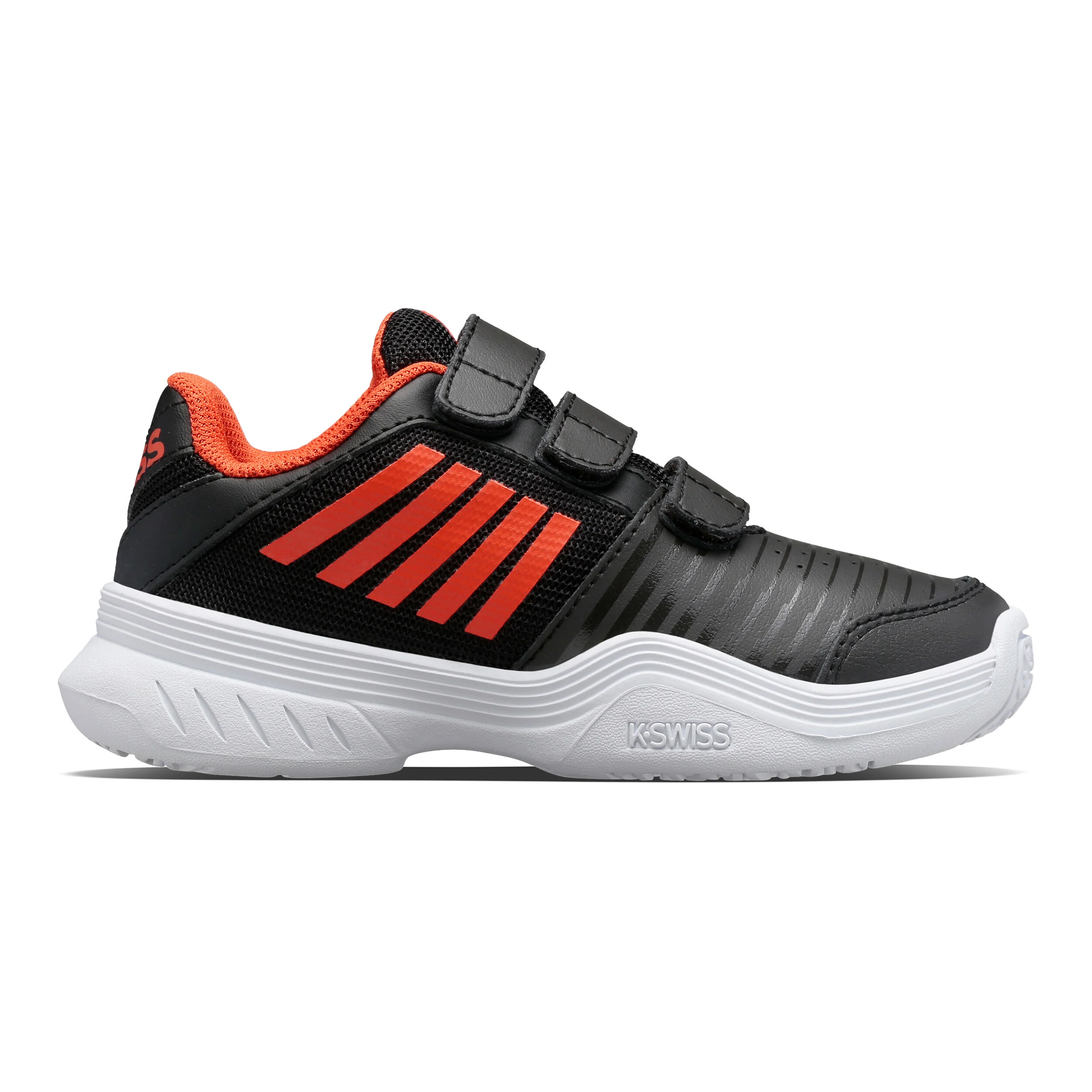 Express Strap Omni Allcourtschuh Kinder - Schwarz, Orange