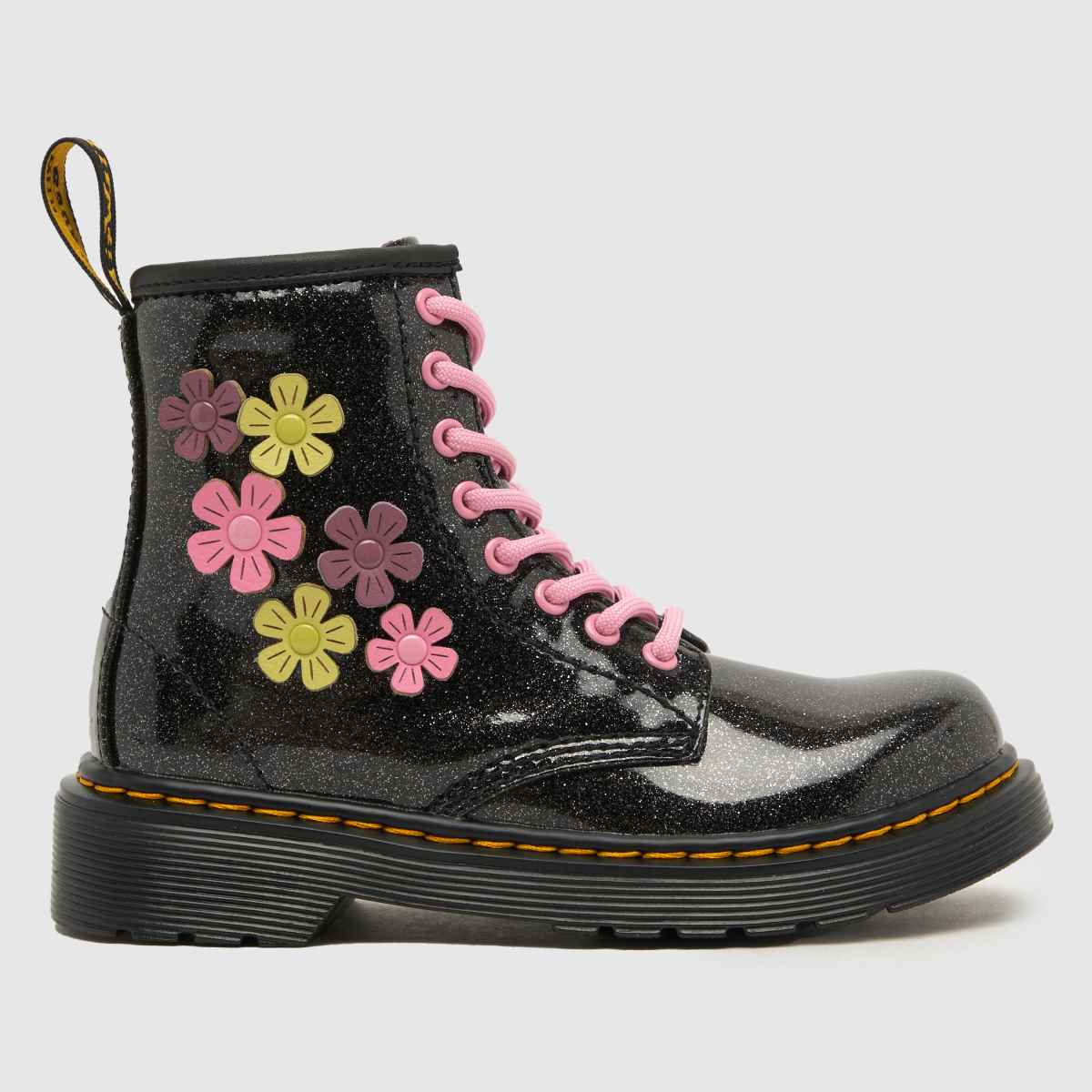 Dr. Martens fekete 1460 csillogós lányka junior csizma