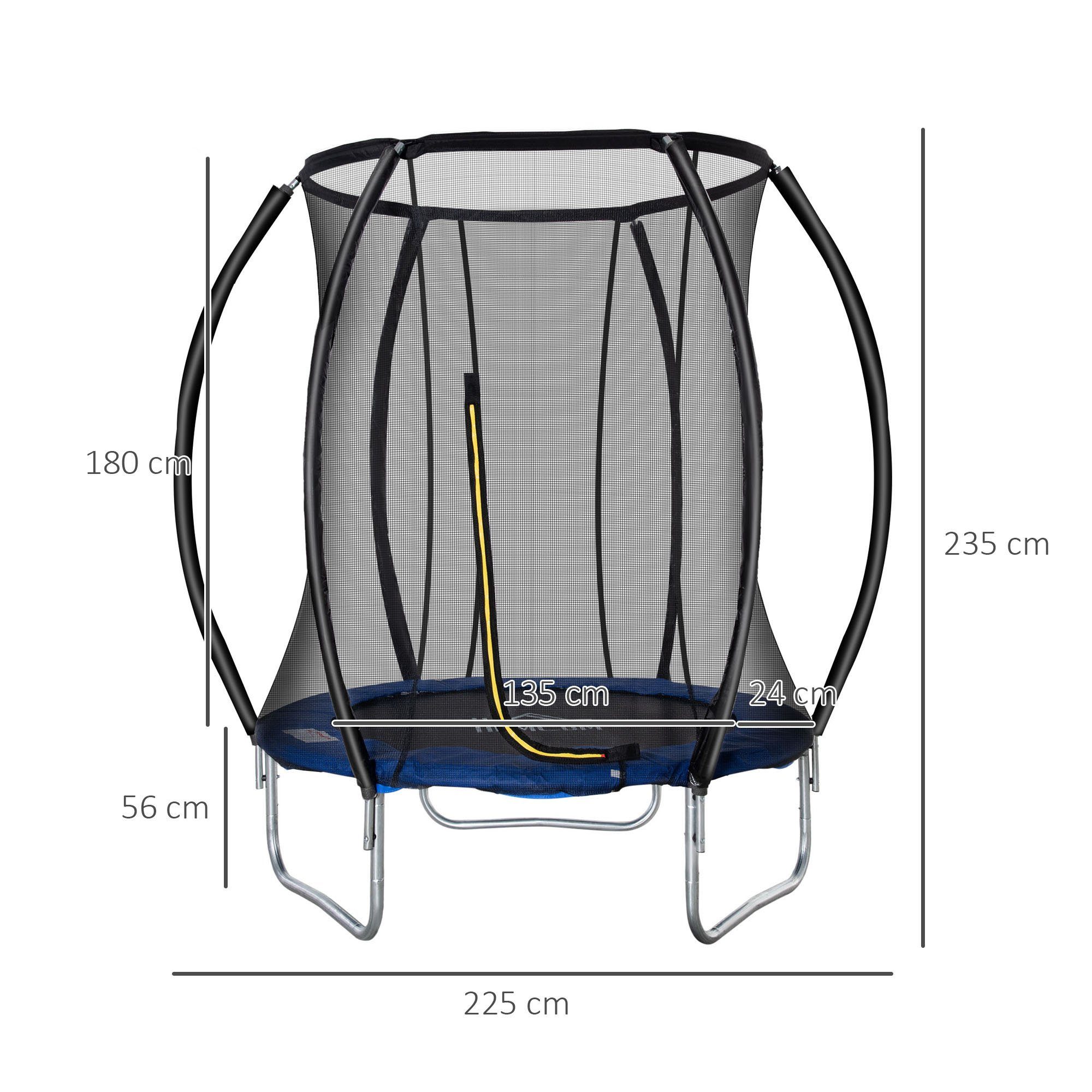 HOMCOM Gartentrampolin Trampolin
