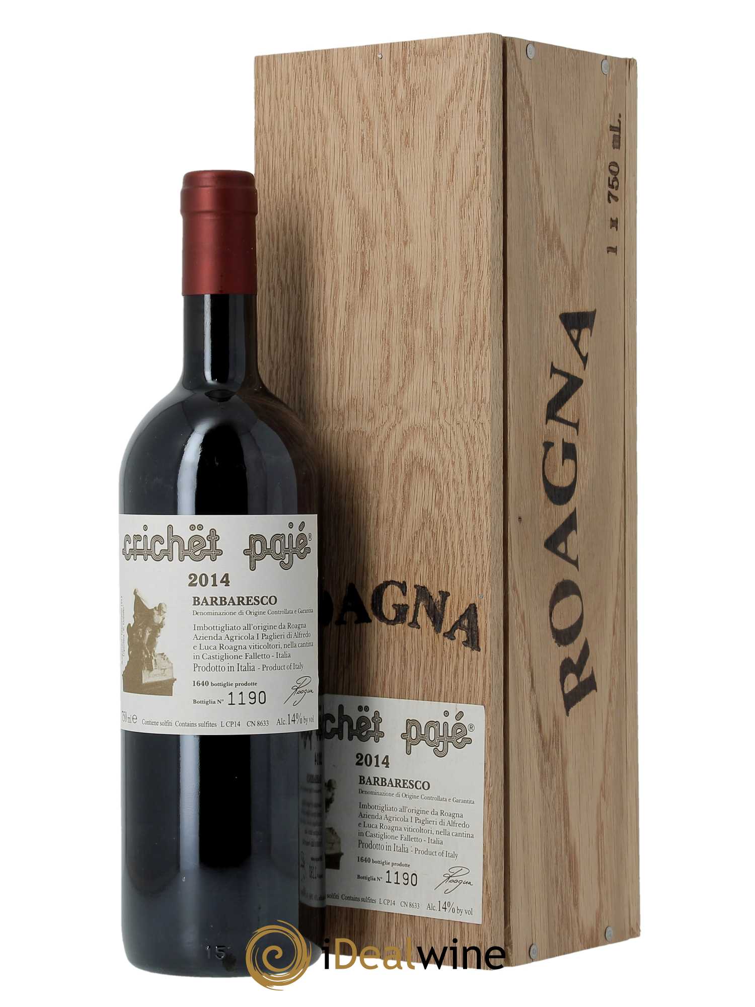 Barbaresco DOCG Crichet Pajé Roagna  2014 - Lot de 1 Bouteille