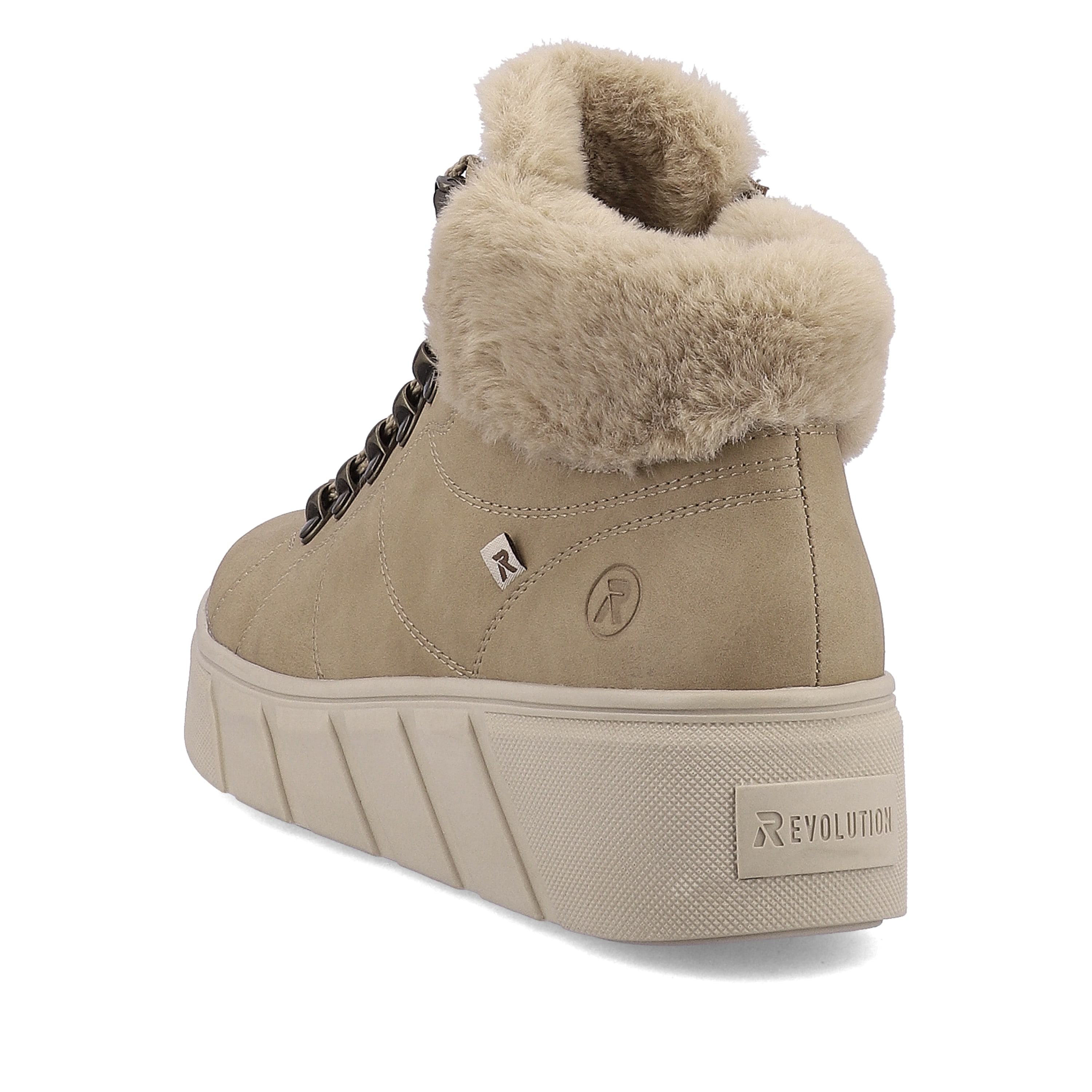 Rieker Damen Sneaker High clay beige