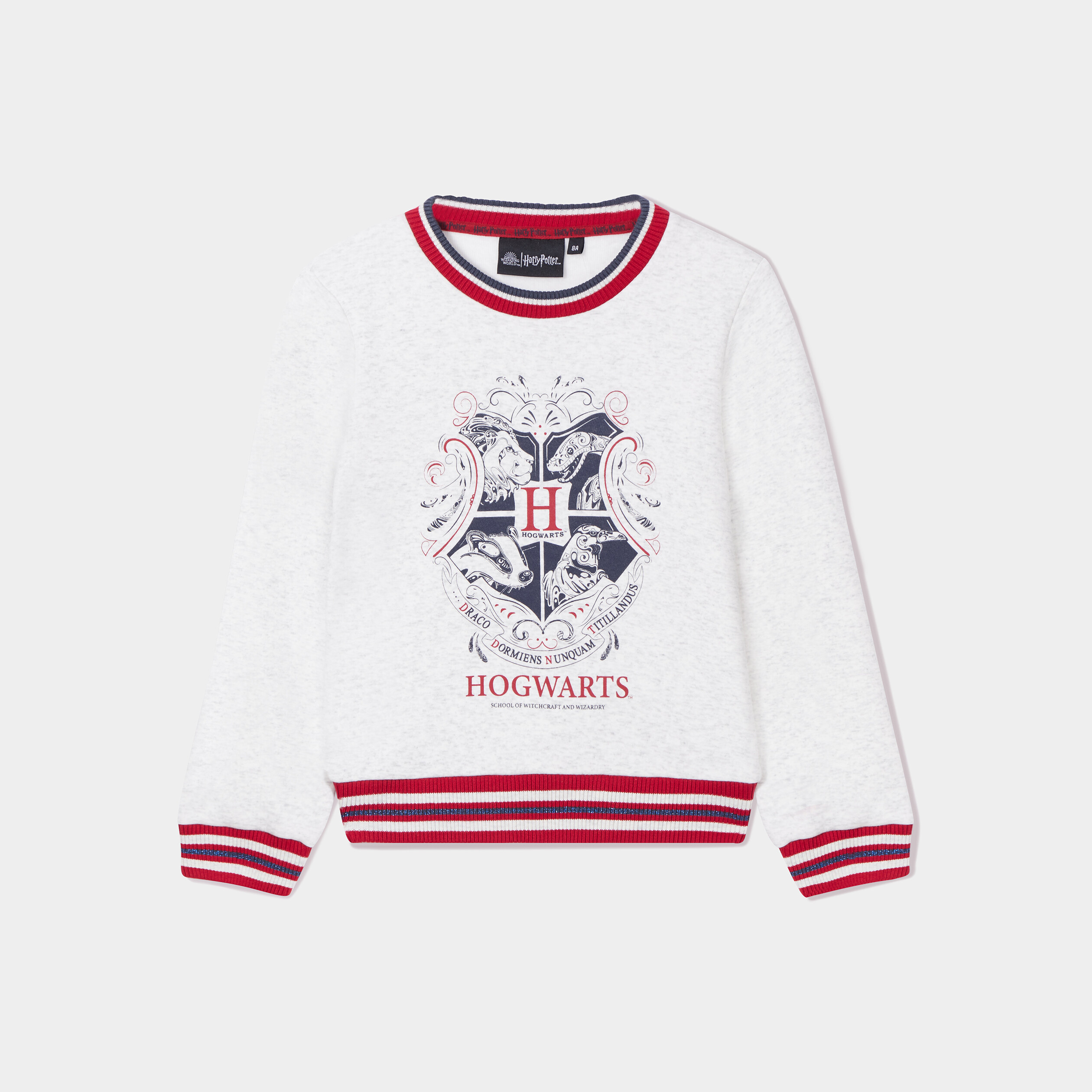 Pull droit manches longues Harry Potter gris fille | La Halle