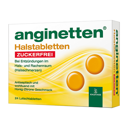 ANGINETTEN Halstabletten zuckerfrei  24 St  Lutschtabletten