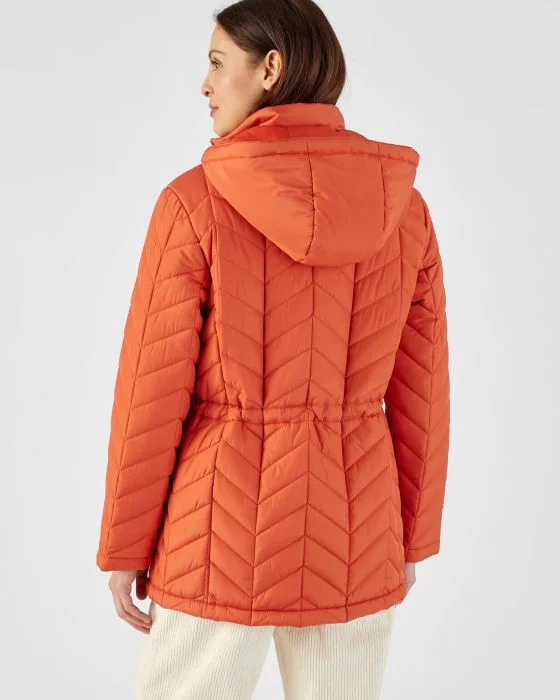 Parka matelassée zippée