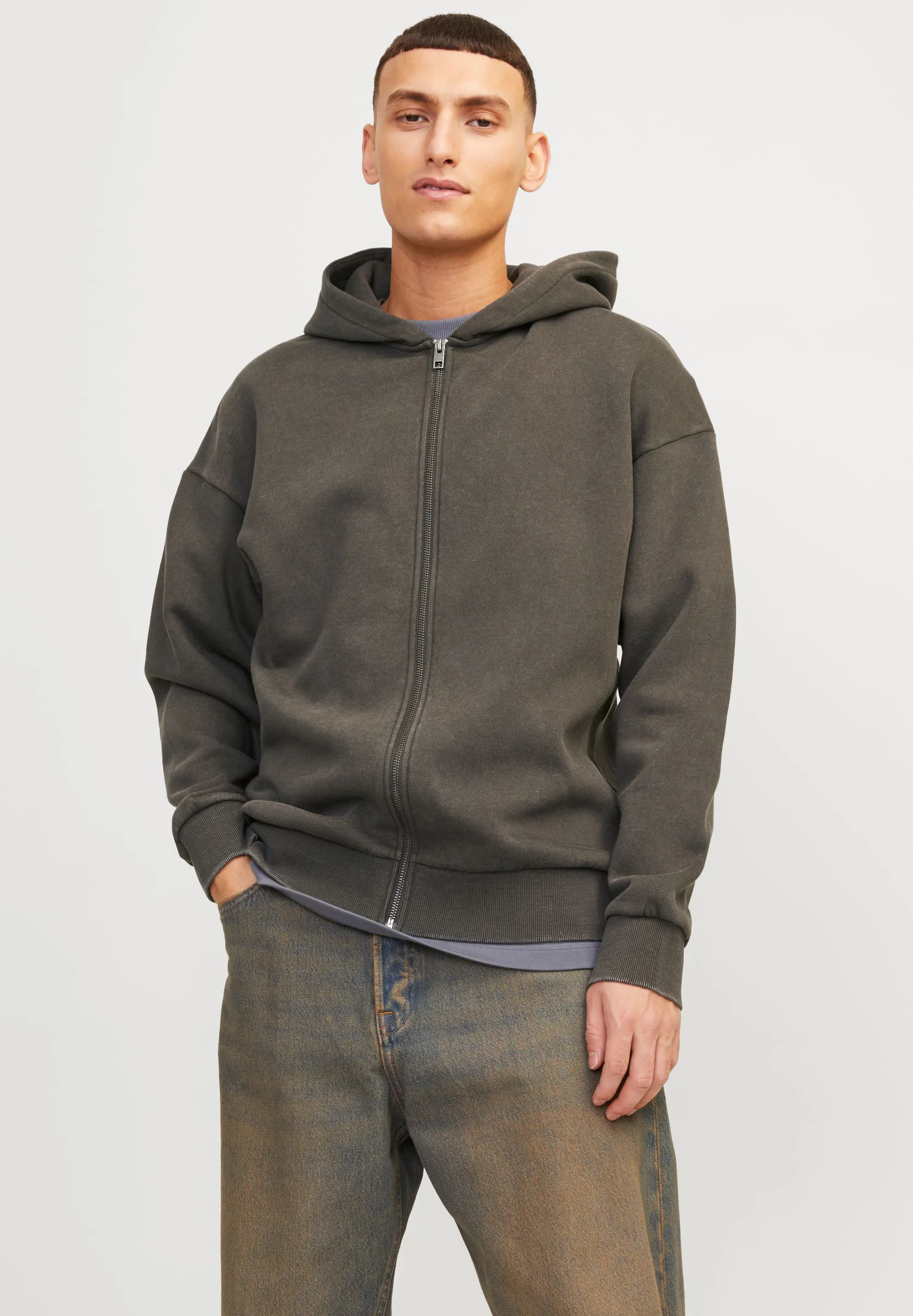 Jack & Jones JORIMMORTAL ZIP HOOD UNISEX - Sudadera con cremallera