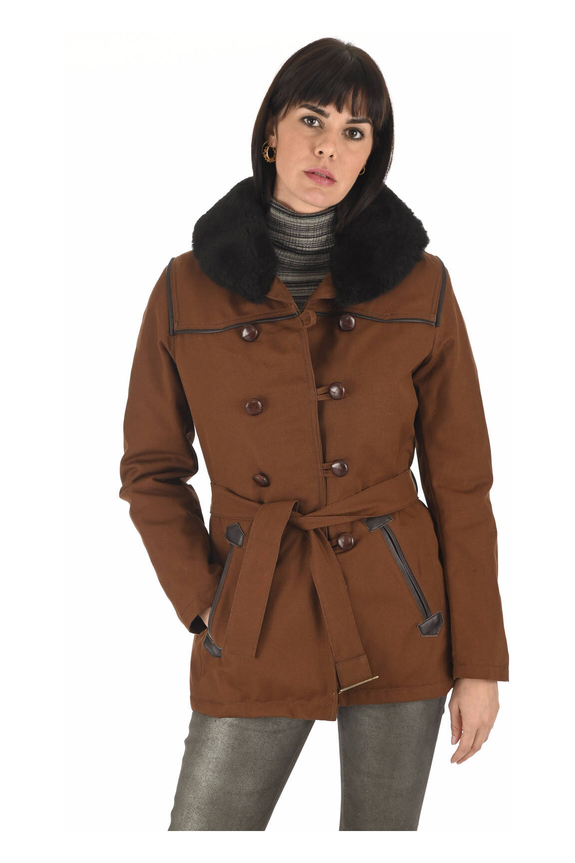 La Canadienne Parkas Femme couleur marron