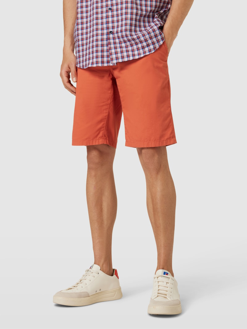 Bermudas mit französischen Eingrifftaschen in lachs
