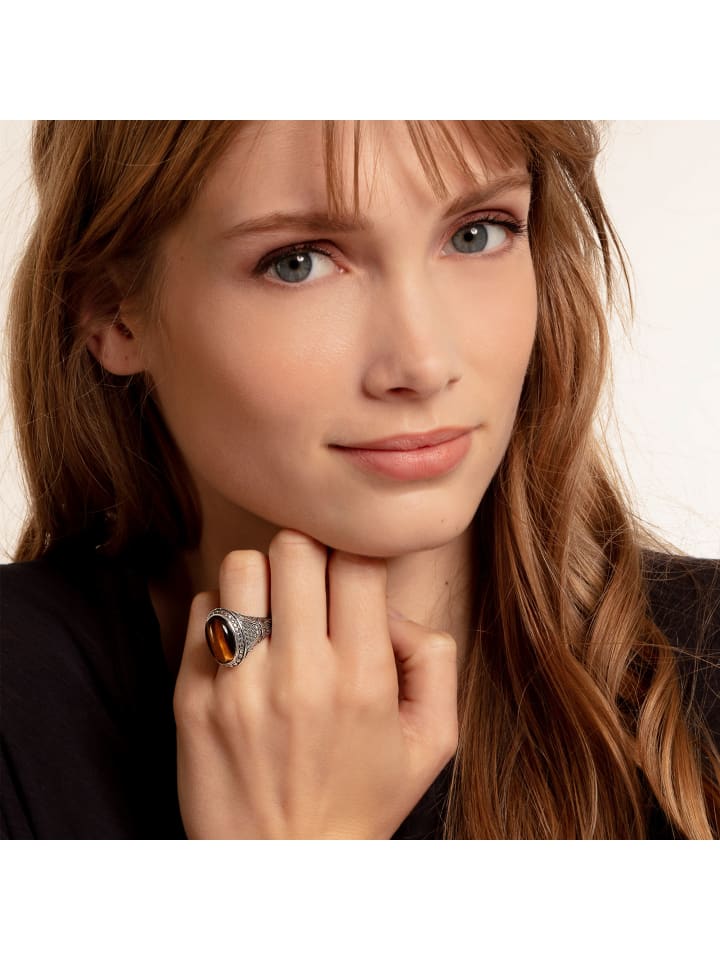 Thomas Sabo Ring in silber, braun günstig kaufen