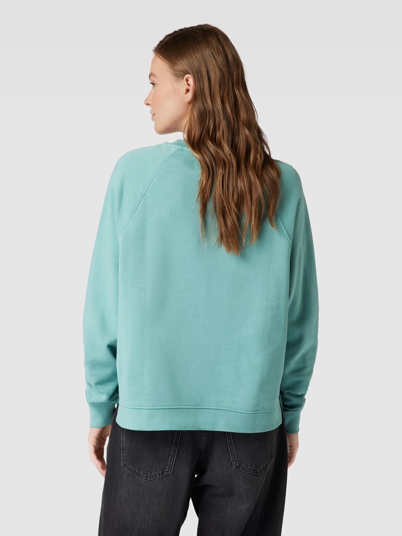 Sweatshirt mit Label-Print in mint