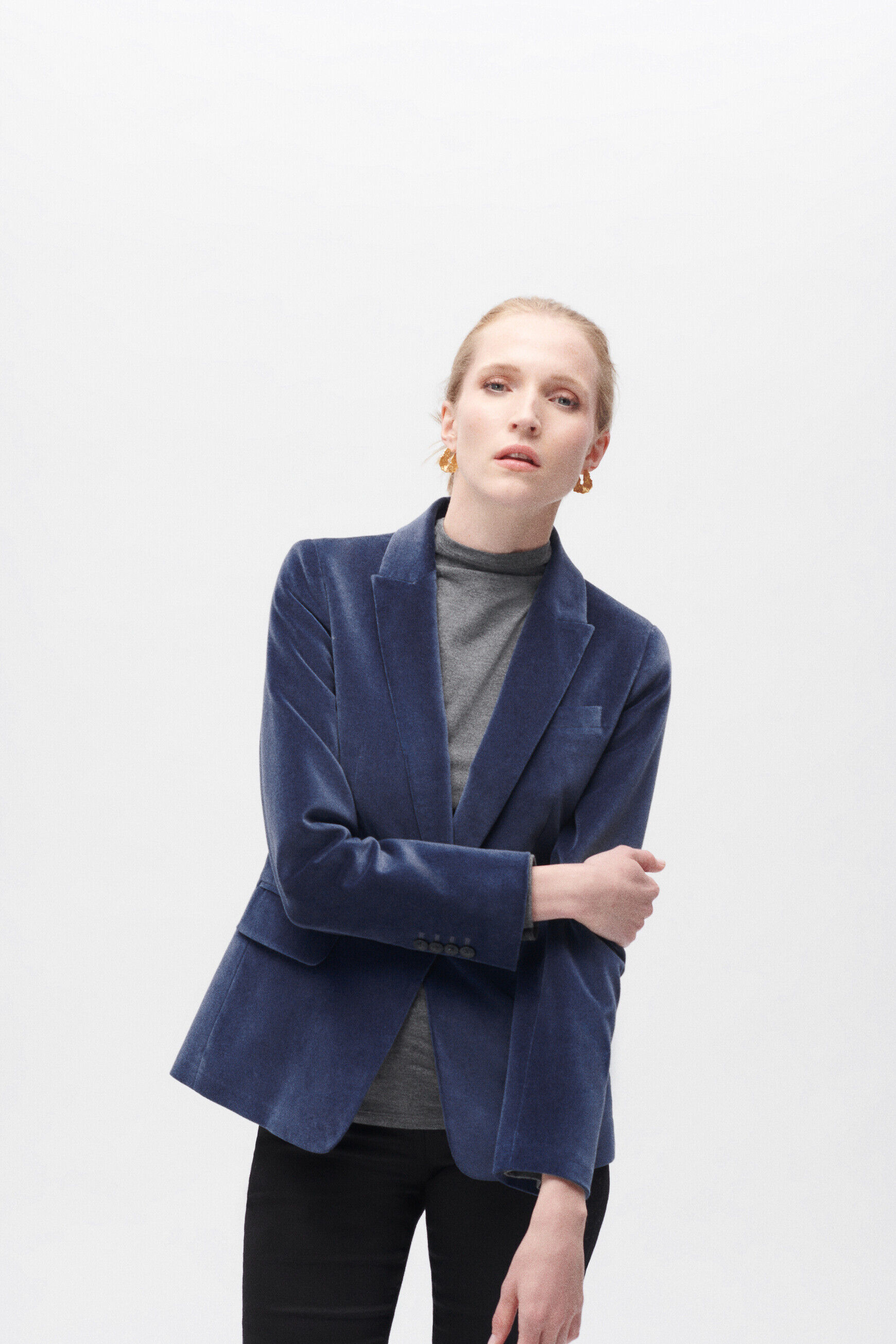 blazer aurora bleu marine femme