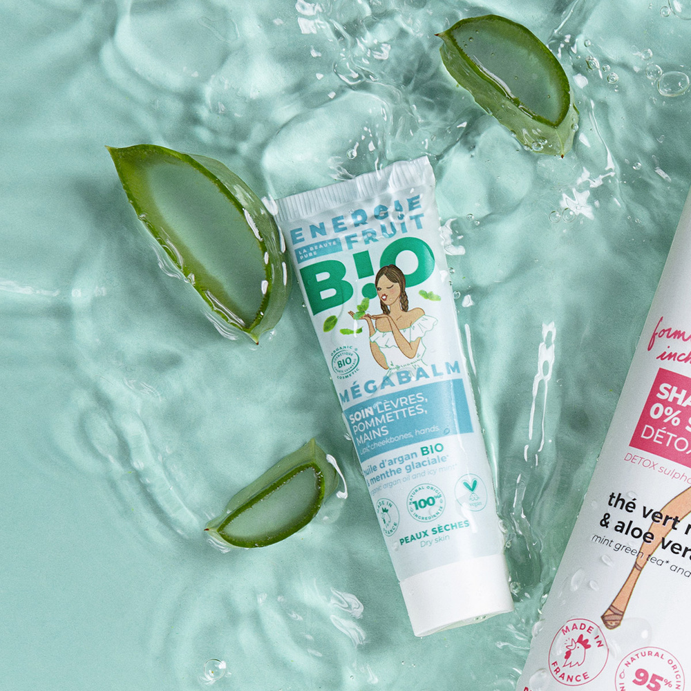 energie fruit BAUME NOURISSANT MULTI-USAGE BIO | MENTHE GLACIALE & HUILE D'ARGAN BIO Baume multi-usages certifié BIO