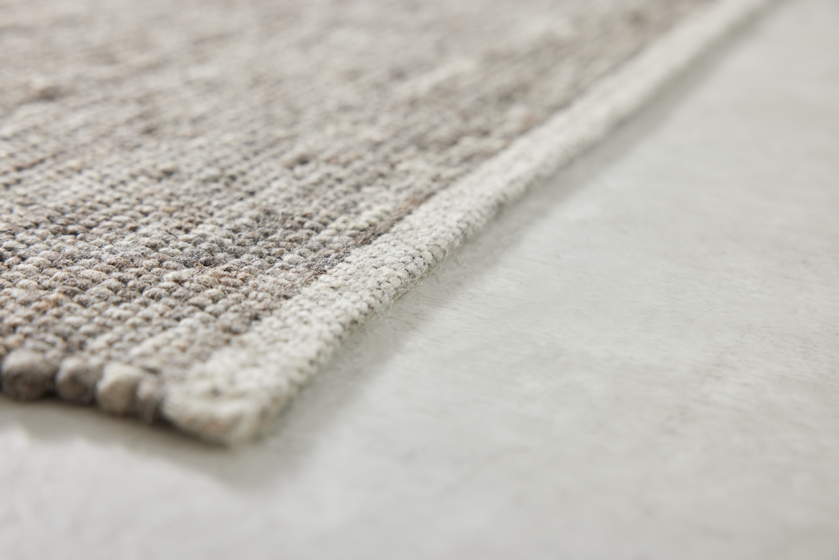 Interliving Handwebteppich B-8002 Braun-Beige 70 x 130 cm
