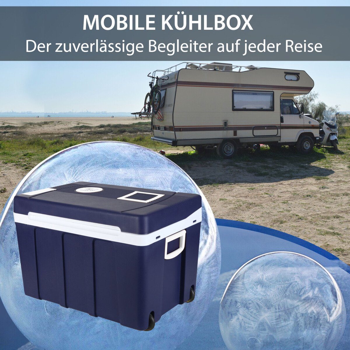 Syntrox Germany Kühlbox SYNTROX Germany - Kühlbox Dschubba 50 Liter Warmhaltefunktion