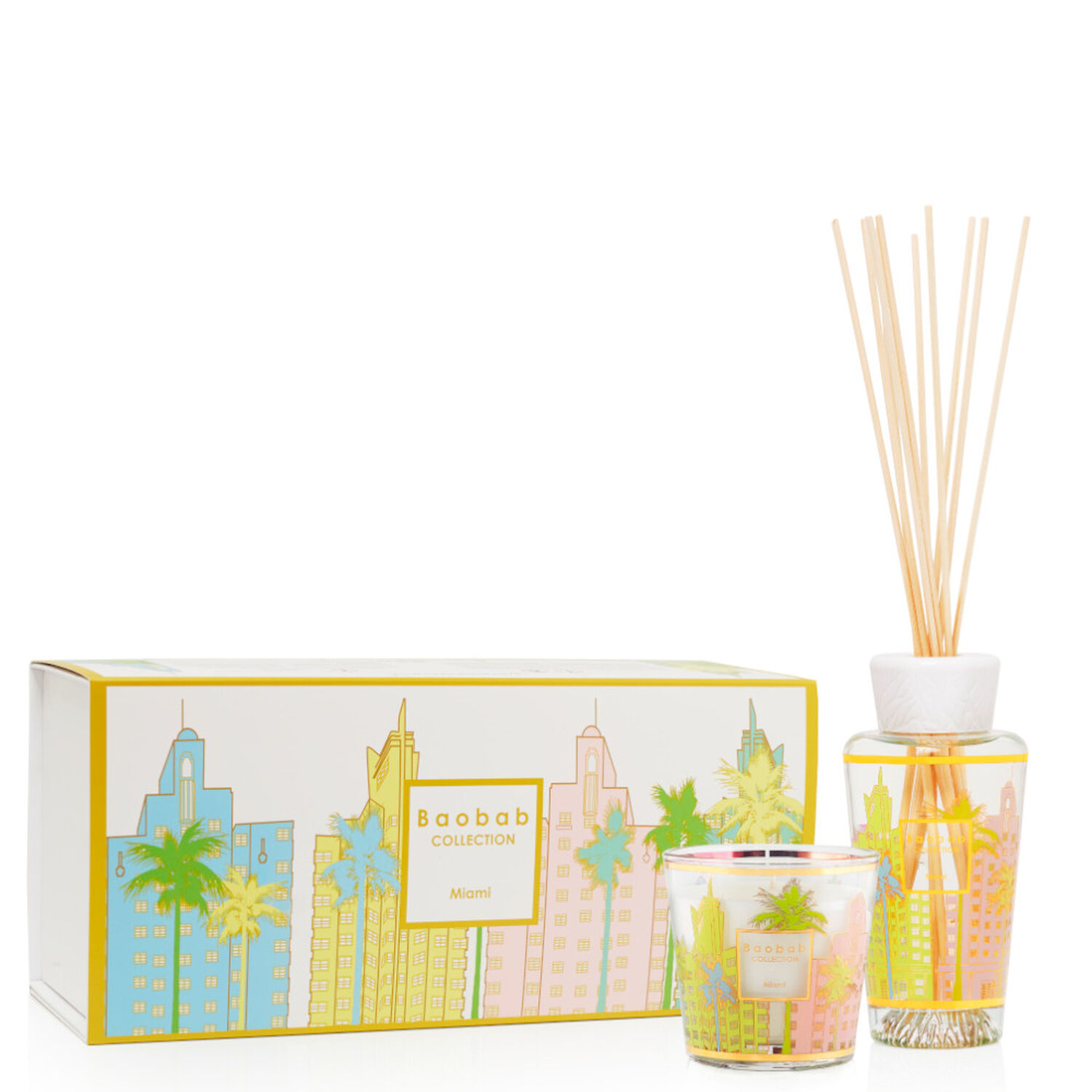 Baobab My First Baobab Miami Coffret Diffuseur 250 ml + Bougie 190g