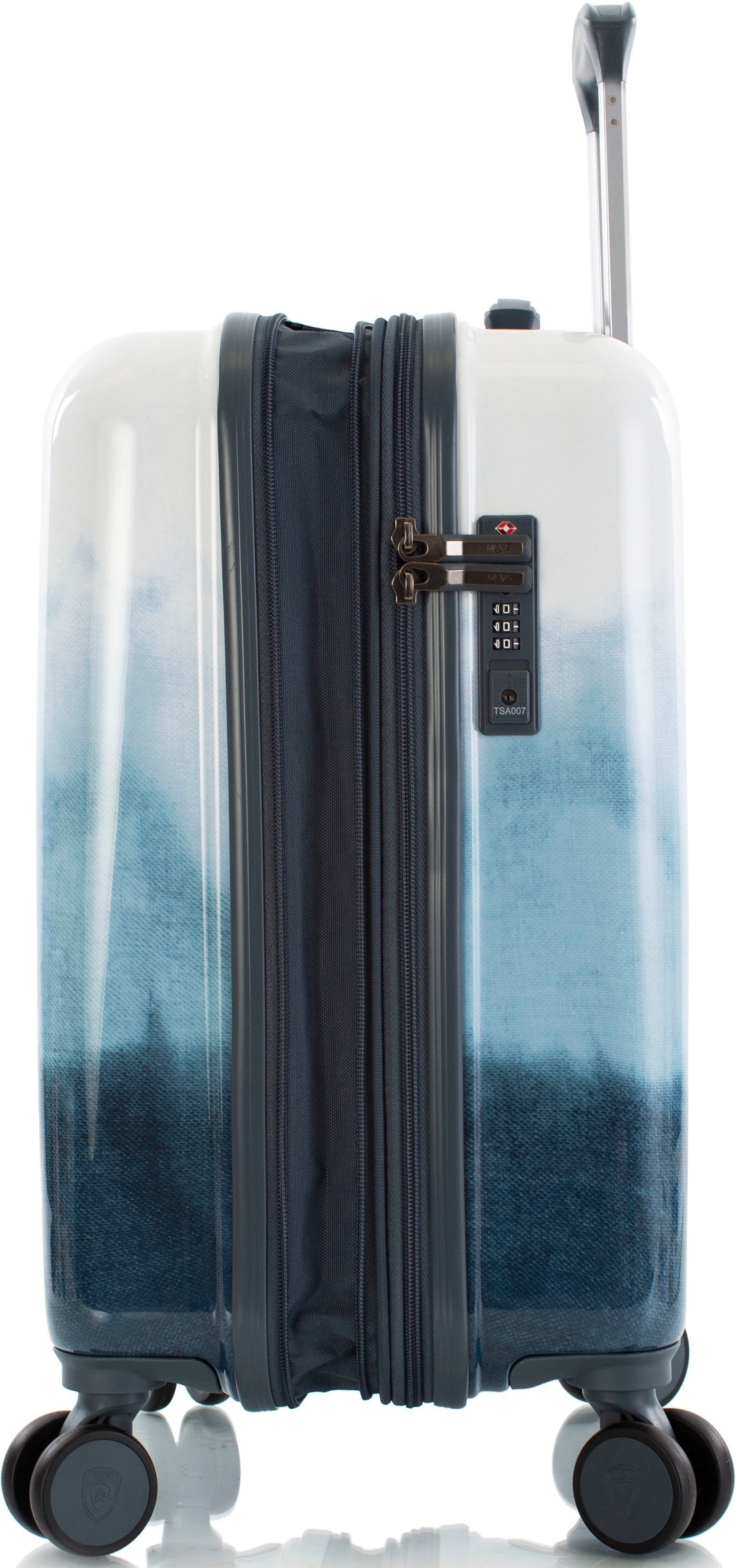 Heys Hartschalen-Trolley Tie-Dye blau, 53 cm, 4 Rollen
