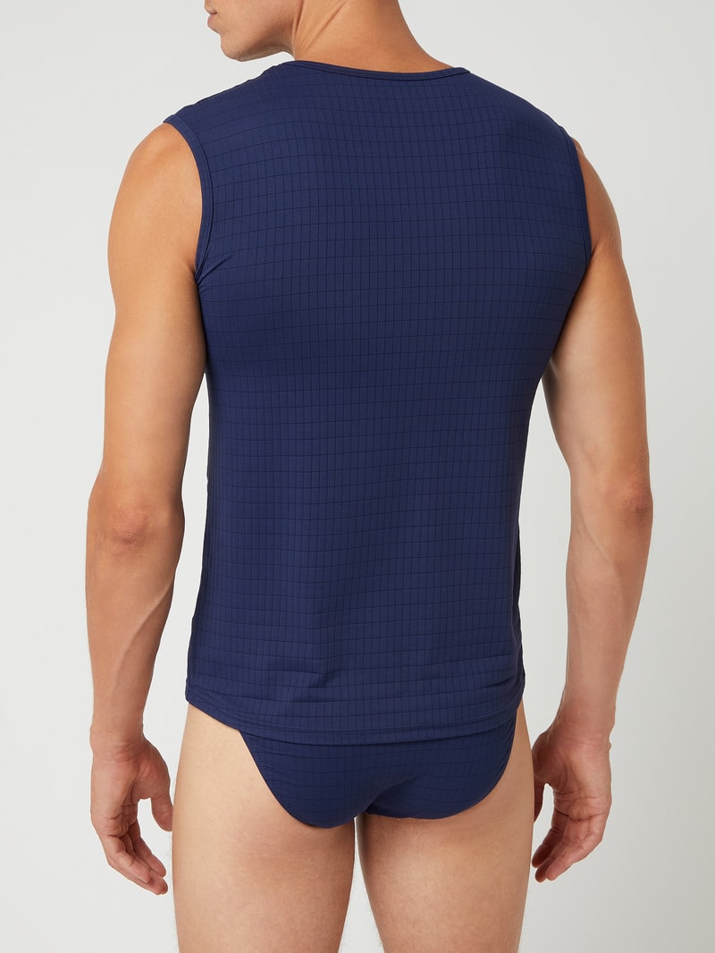 Tanktop mit Stretch-Anteil in marineblau