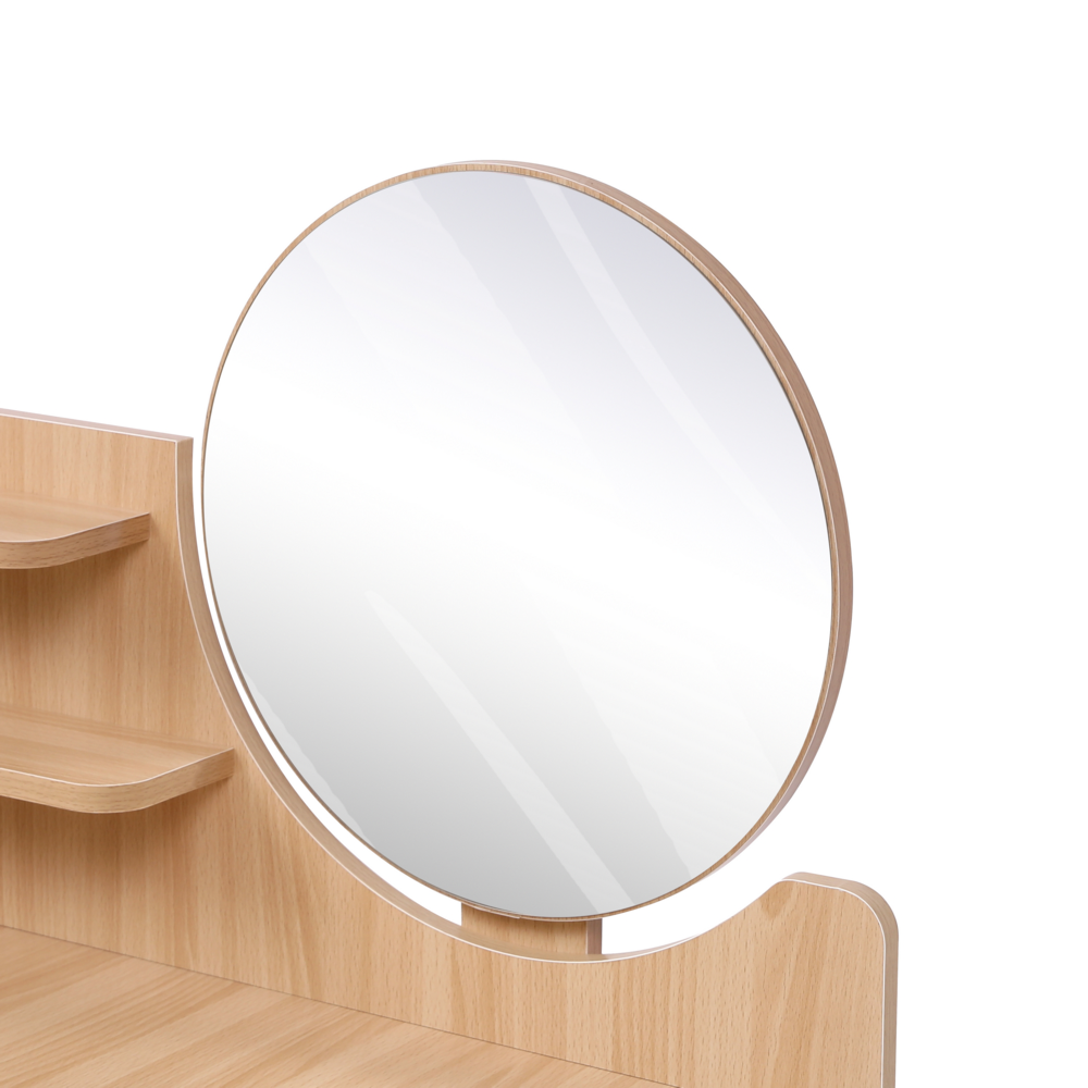 Happy Home Happy Home Schminktisch mit Spiegel, 2 Schubladen & Ablage HDT03-HOL Holz