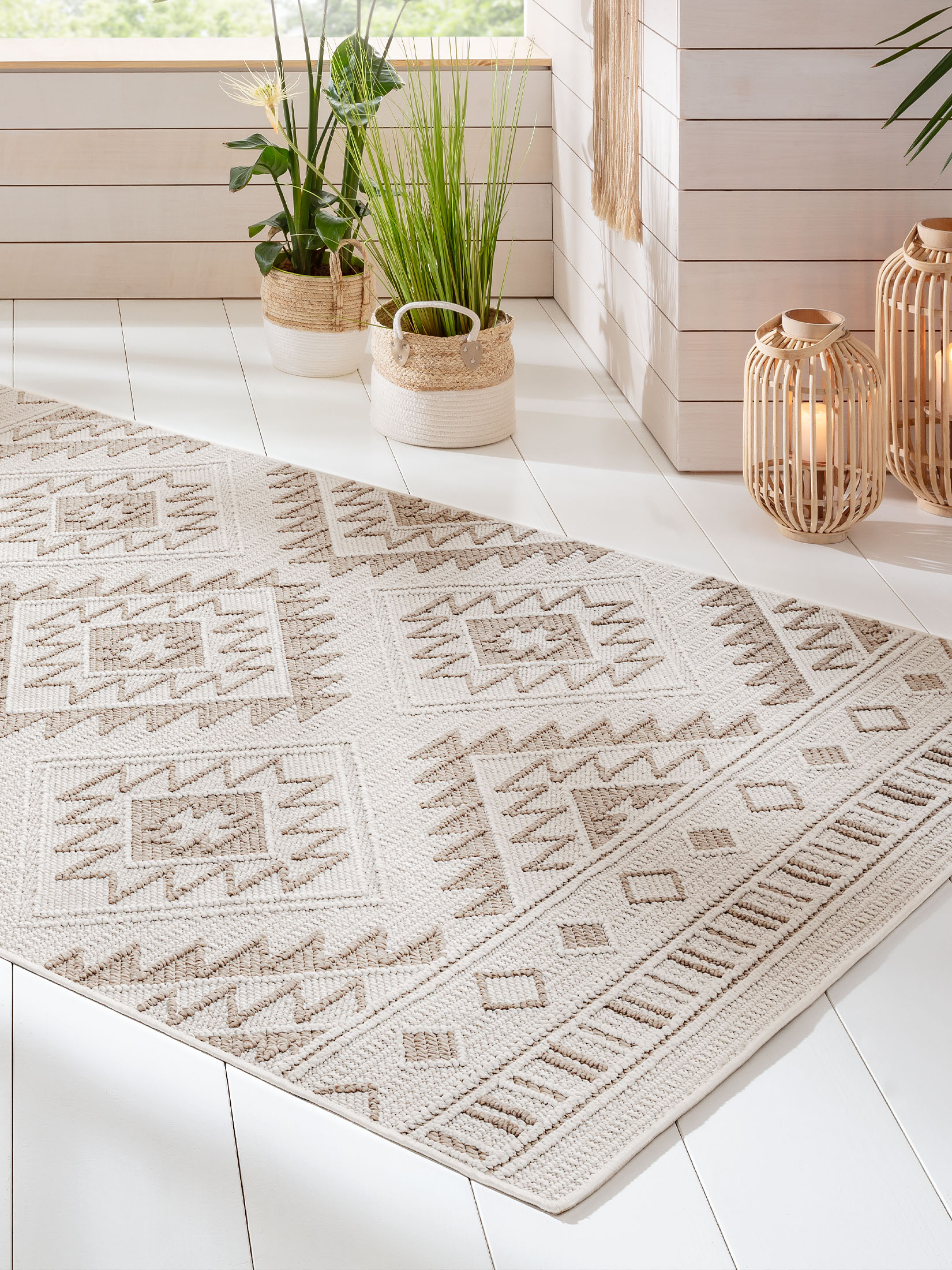 Tortugero Moderner Teppich, Beige