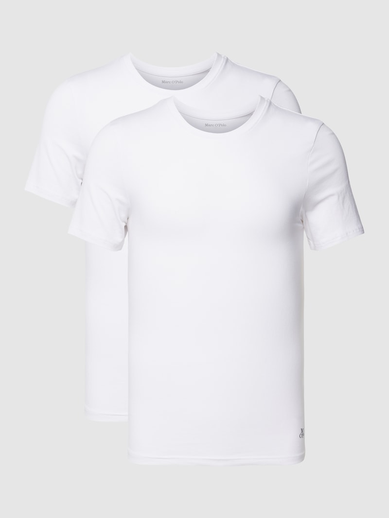 T-Shirt im 2er-Pack Modell 'ESSENTIALS' in weiß