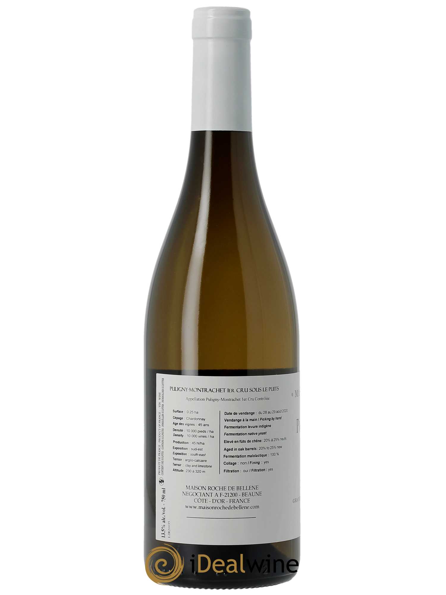 Puligny-Montrachet 1er Cru Sous le Puits Maison Roche de Bellene  2020 - Lot de 1 Bouteille