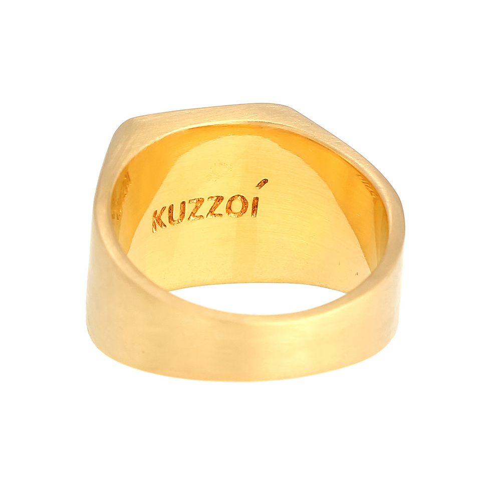 KUZZOI KUZZOI Bague Chevalière Flèche Base Mat Bague Homme-(925/1000) Argent Bague